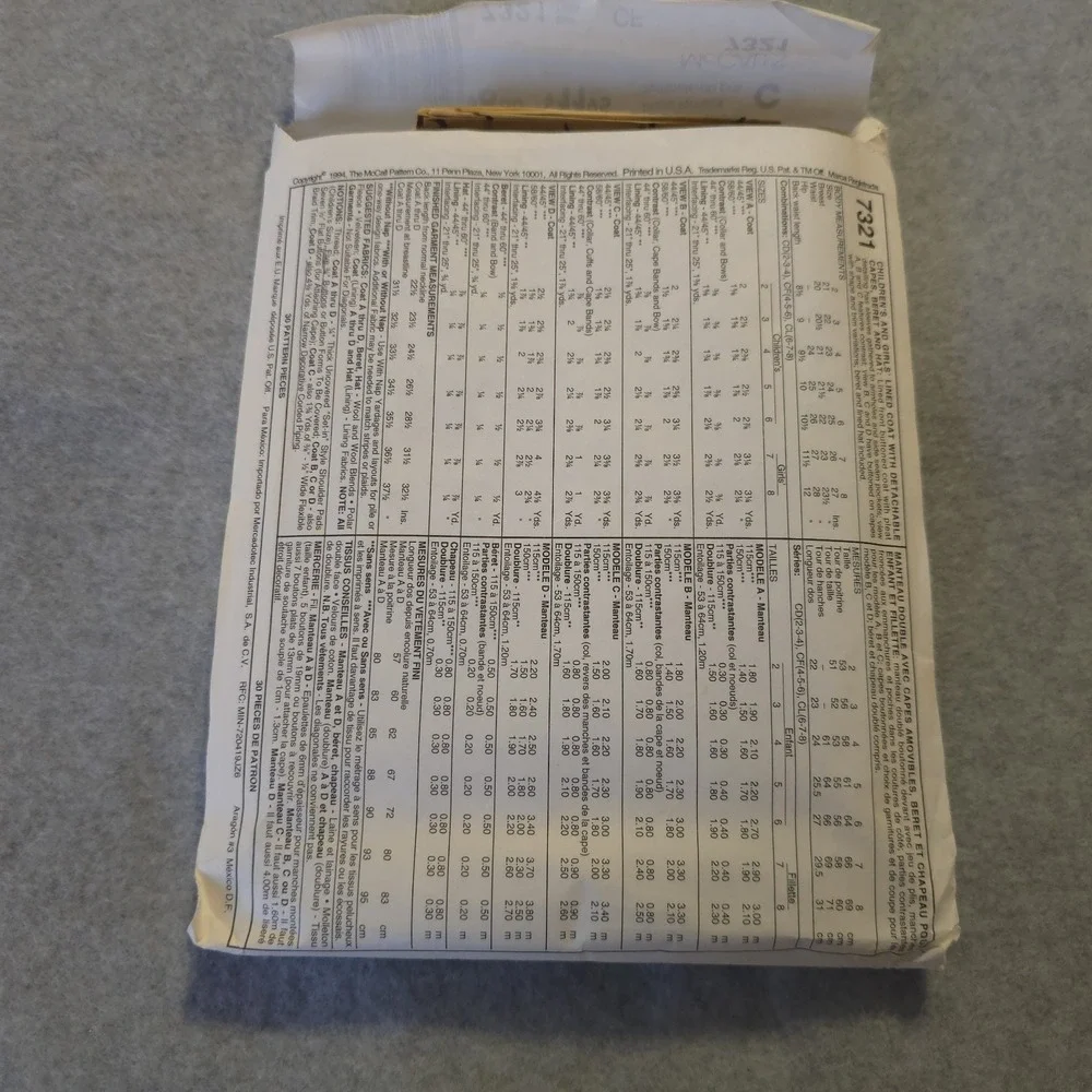 McCalls vintage mccall